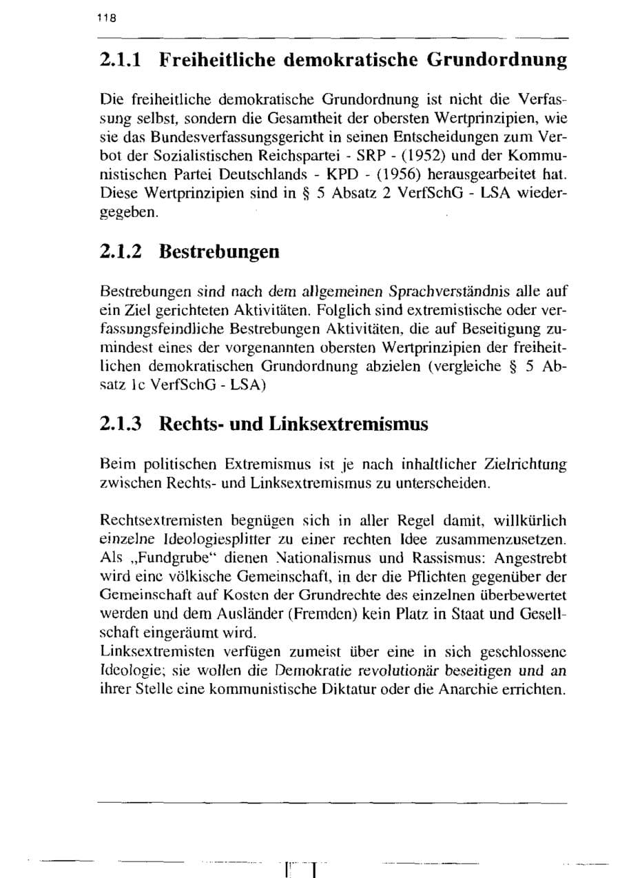 Seite 130 des Verfassungsschutzbericht 1995 Sachsen-Anhalt