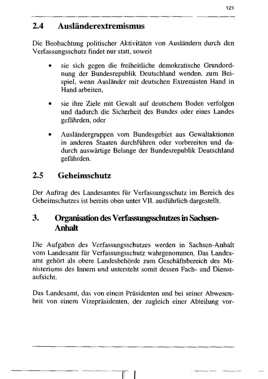 Seite 133 des Verfassungsschutzbericht 1995 Sachsen-Anhalt