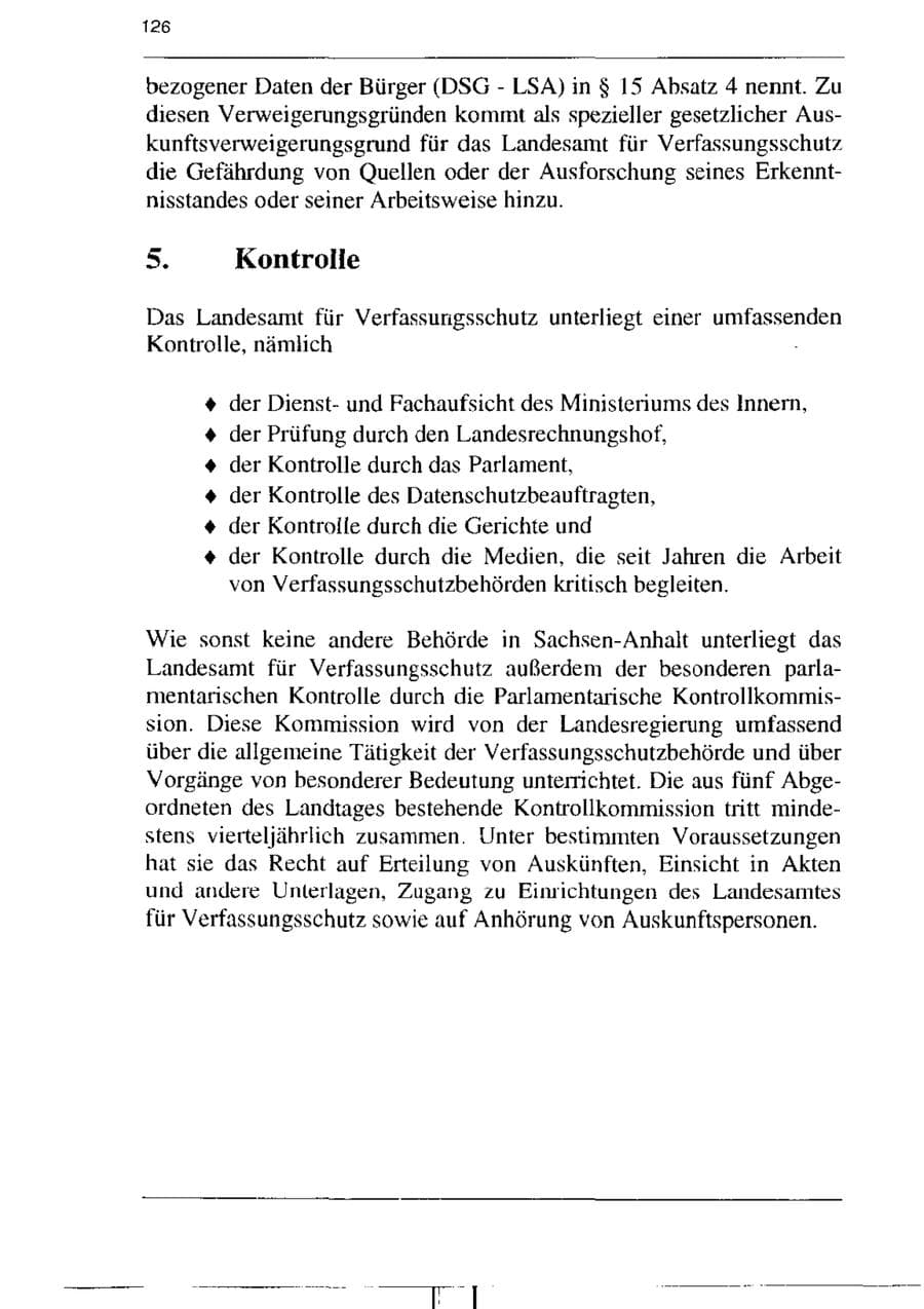 Seite 138 des Verfassungsschutzbericht 1995 Sachsen-Anhalt