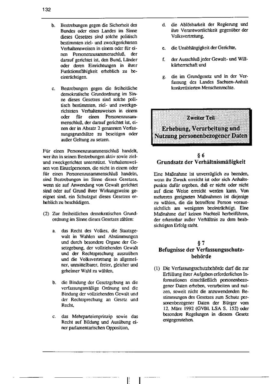 Seite 144 des Verfassungsschutzbericht 1995 Sachsen-Anhalt