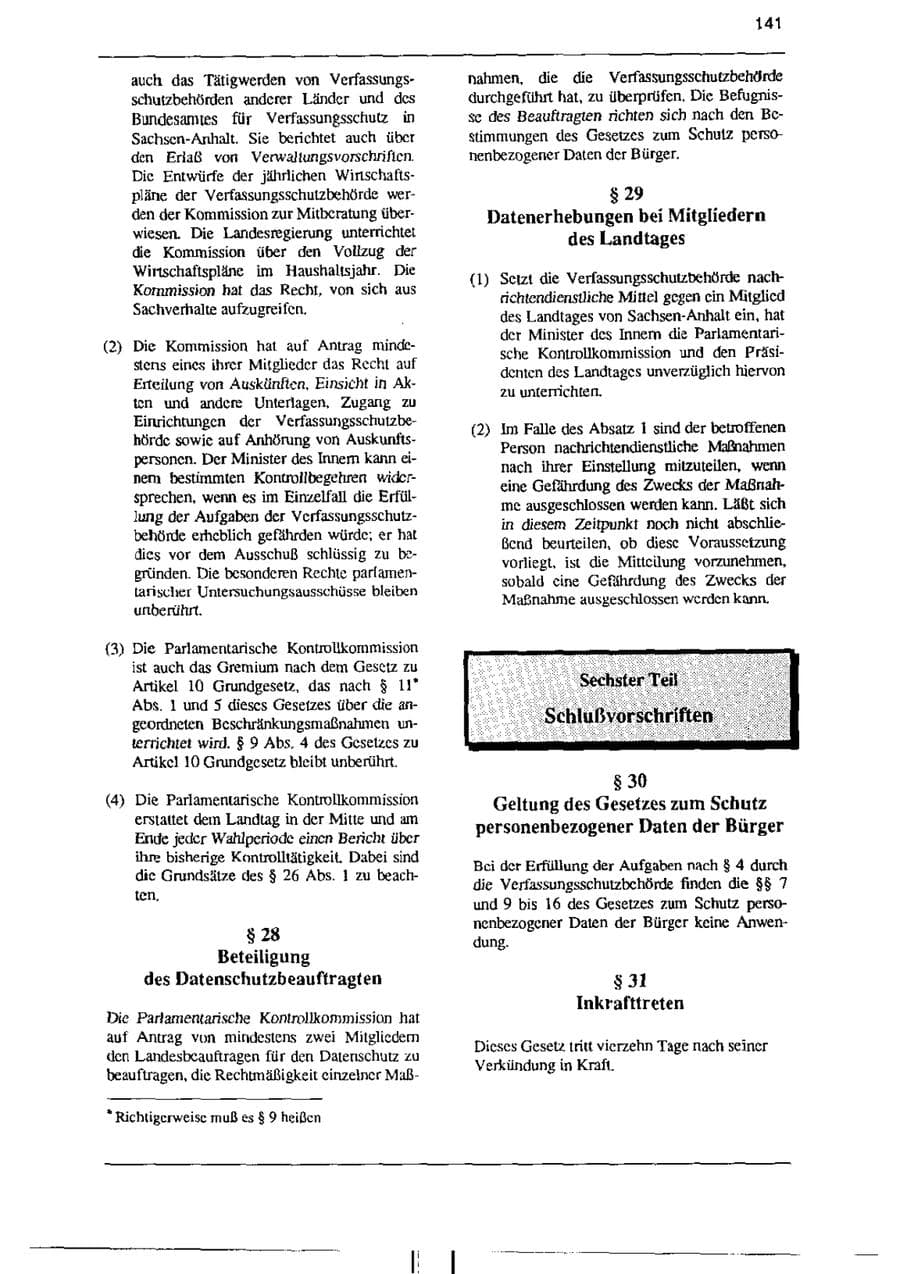 Seite 153 des Verfassungsschutzbericht 1995 Sachsen-Anhalt