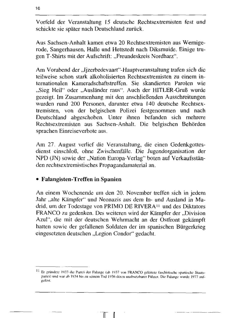 Seite 28 des Verfassungsschutzbericht 1995 Sachsen-Anhalt