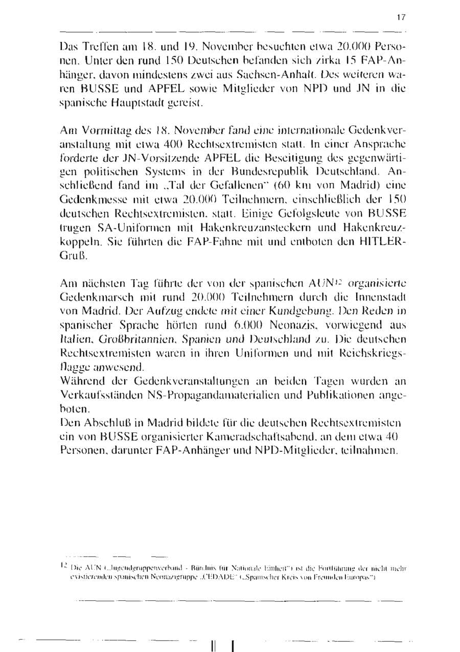 Seite 29 des Verfassungsschutzbericht 1995 Sachsen-Anhalt