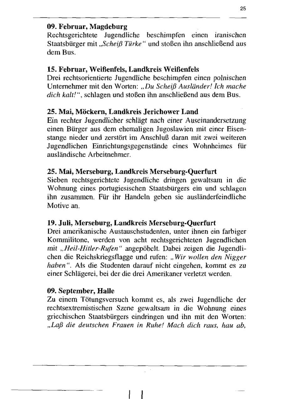Seite 37 des Verfassungsschutzbericht 1995 Sachsen-Anhalt