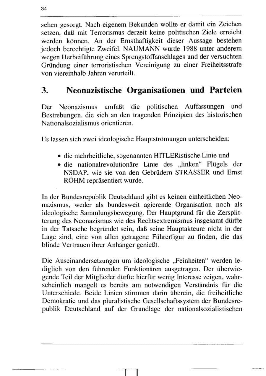 Seite 46 des Verfassungsschutzbericht 1995 Sachsen-Anhalt
