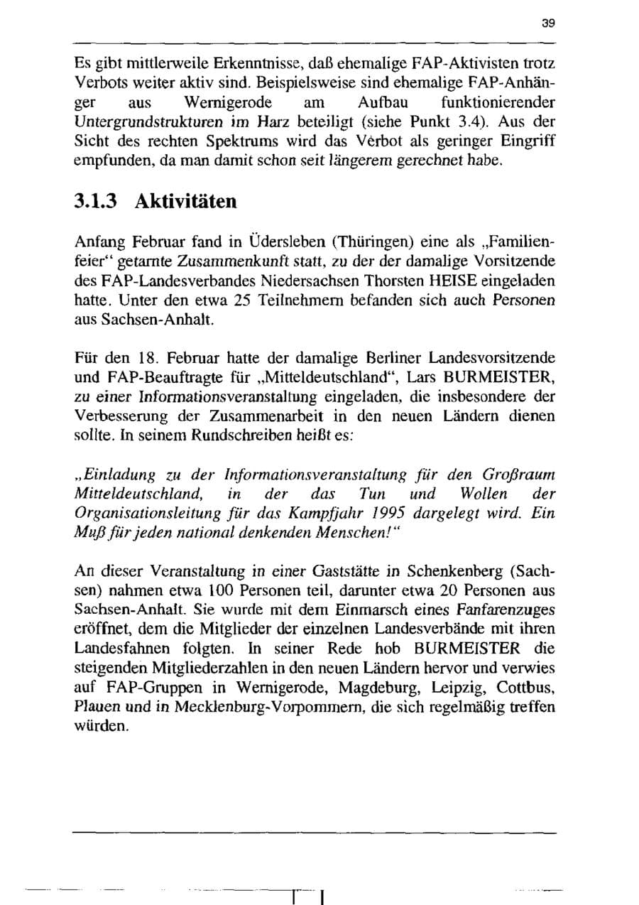Seite 51 des Verfassungsschutzbericht 1995 Sachsen-Anhalt