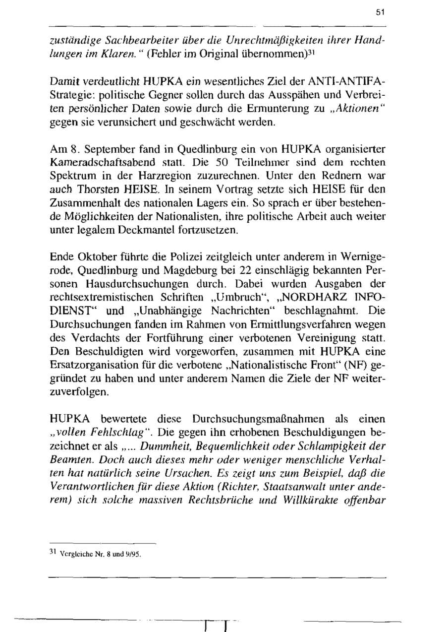 Seite 63 des Verfassungsschutzbericht 1995 Sachsen-Anhalt