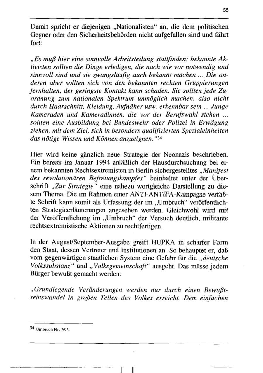 Seite 67 des Verfassungsschutzbericht 1995 Sachsen-Anhalt