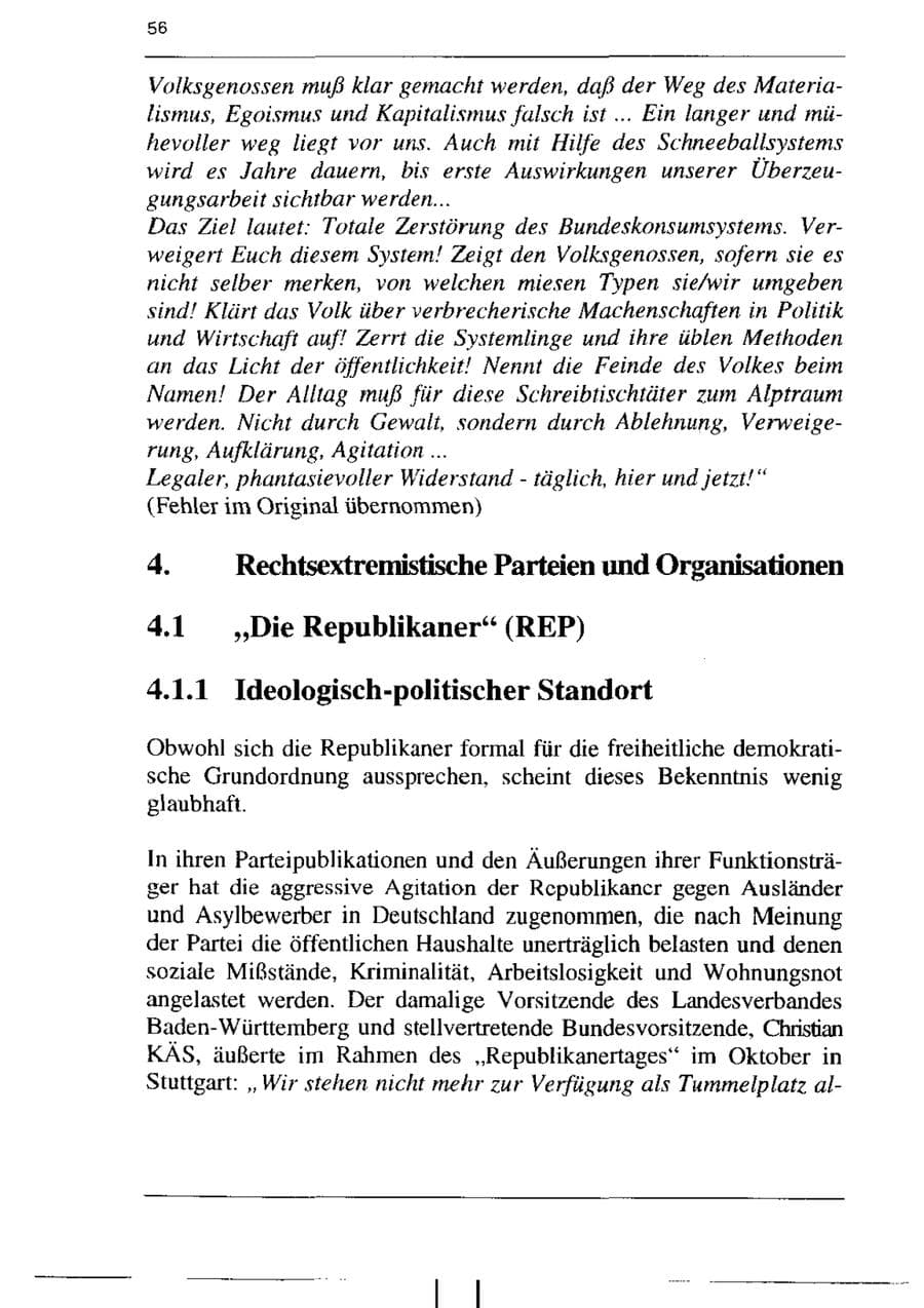 Seite 68 des Verfassungsschutzbericht 1995 Sachsen-Anhalt