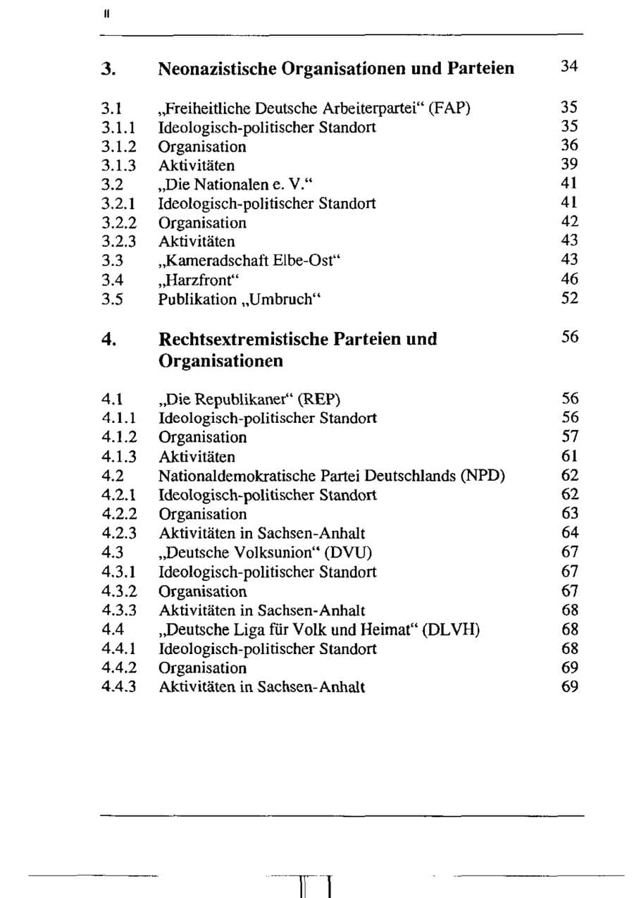 Seite 8 des Verfassungsschutzbericht 1995 Sachsen-Anhalt