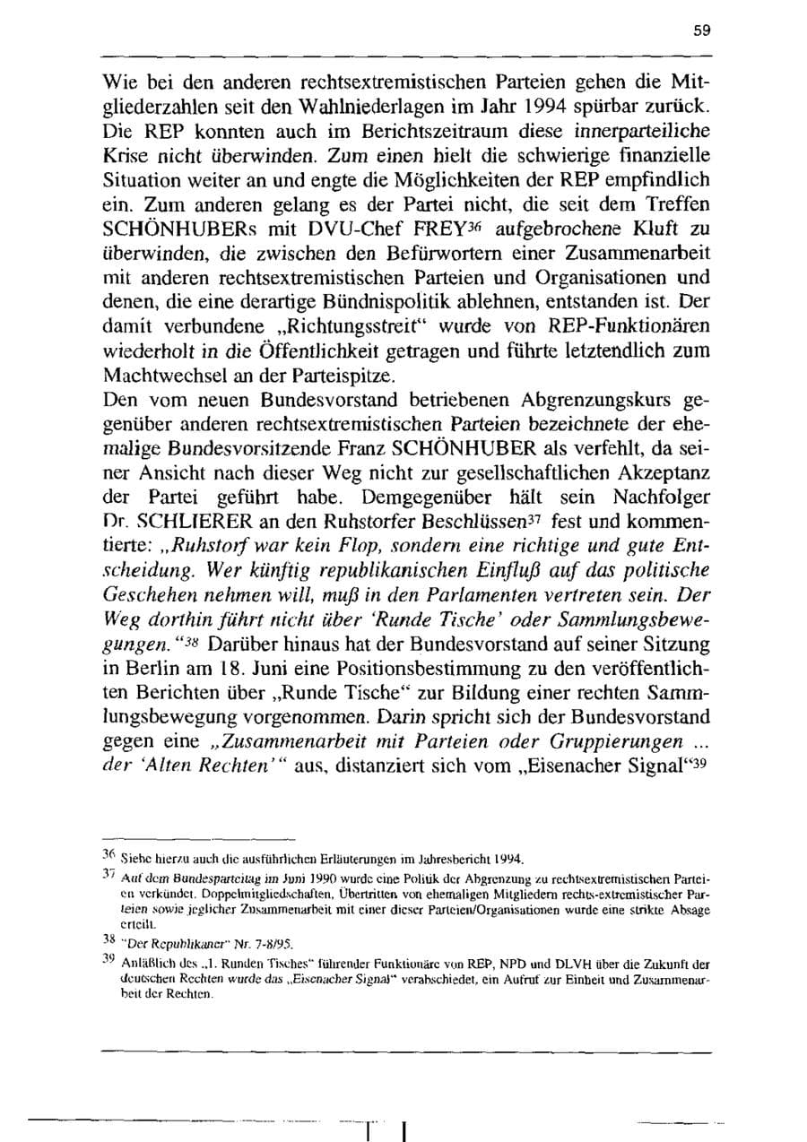 Seite 71 des Verfassungsschutzbericht 1995 Sachsen-Anhalt
