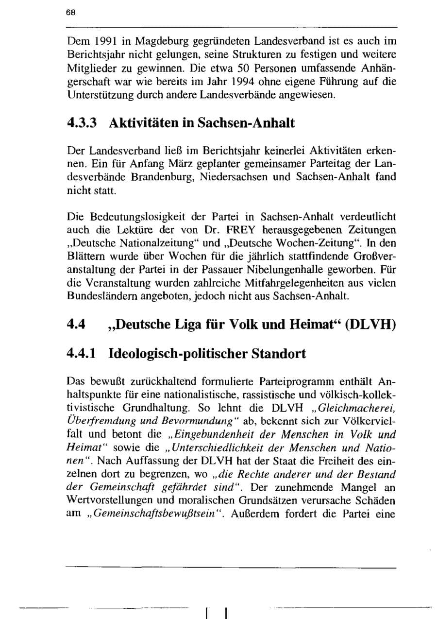 Seite 80 des Verfassungsschutzbericht 1995 Sachsen-Anhalt