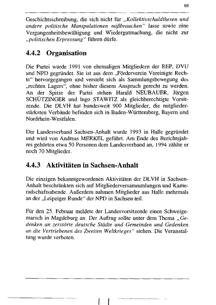Seite 81 des Verfassungsschutzbericht 1995 Sachsen-Anhalt