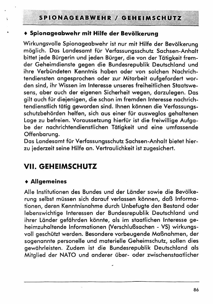 Seite 101 des Verfassungsschutzbericht 1996 Sachsen-Anhalt
