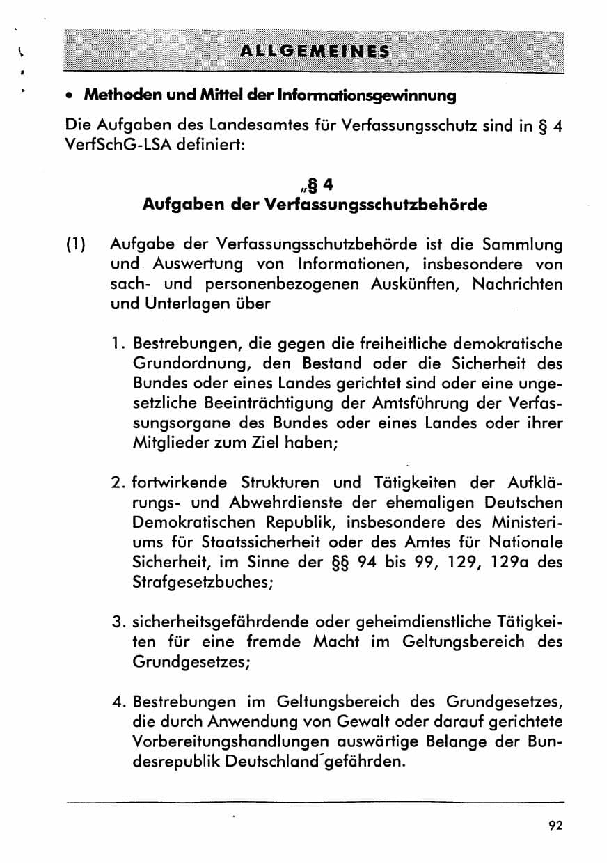 Seite 107 des Verfassungsschutzbericht 1996 Sachsen-Anhalt