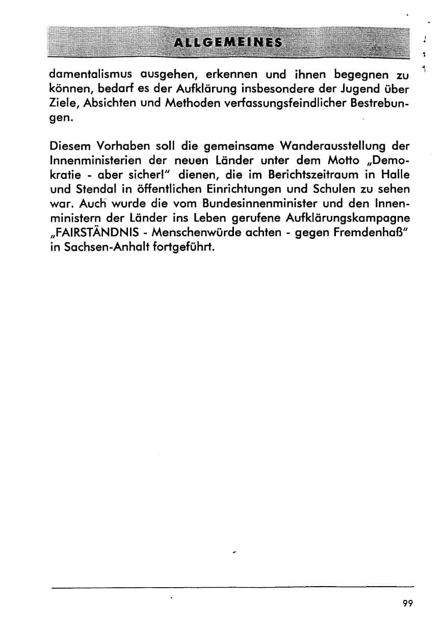 Seite 114 des Verfassungsschutzbericht 1996 Sachsen-Anhalt