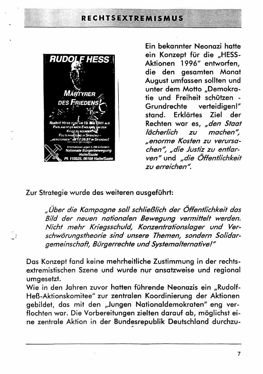 Seite 19 des Verfassungsschutzbericht 1996 Sachsen-Anhalt