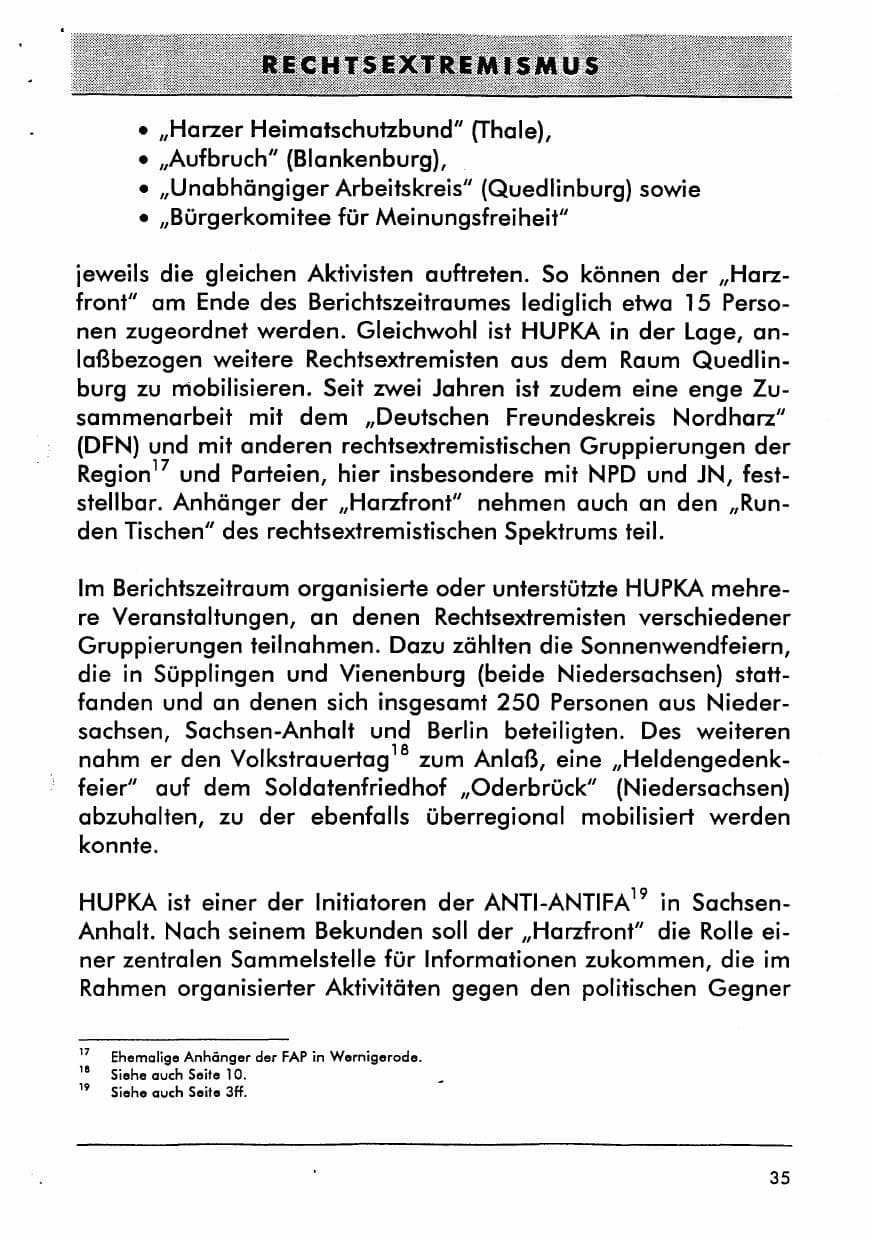 Seite 47 des Verfassungsschutzbericht 1996 Sachsen-Anhalt
