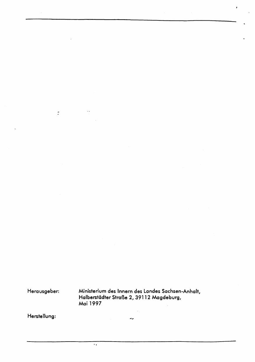 Seite 6 des Verfassungsschutzbericht 1996 Sachsen-Anhalt