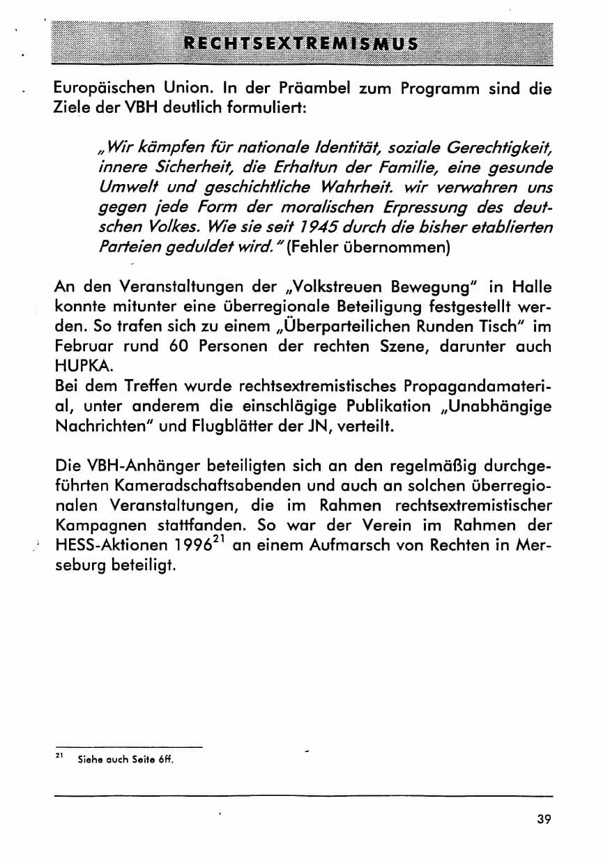 Seite 51 des Verfassungsschutzbericht 1996 Sachsen-Anhalt