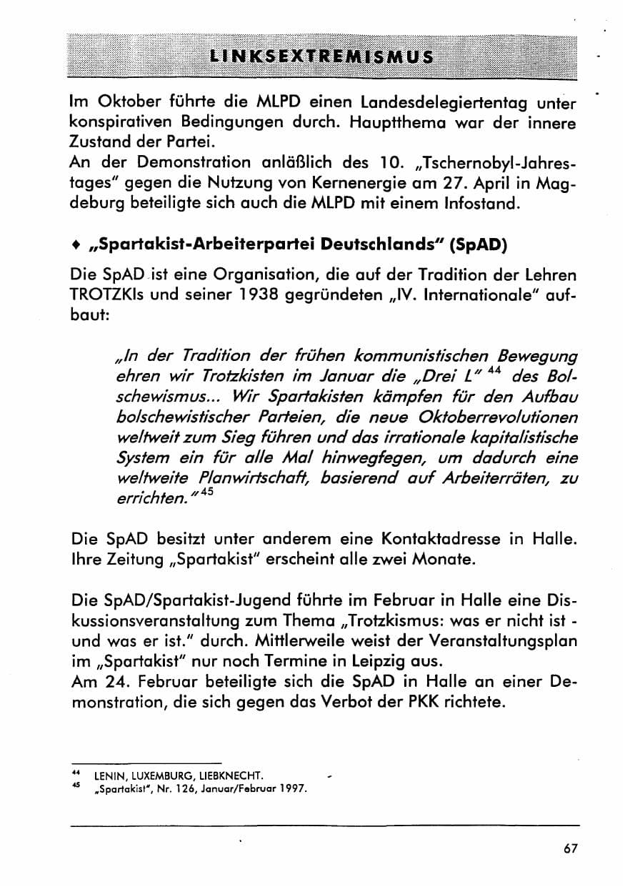 Seite 80 des Verfassungsschutzbericht 1996 Sachsen-Anhalt