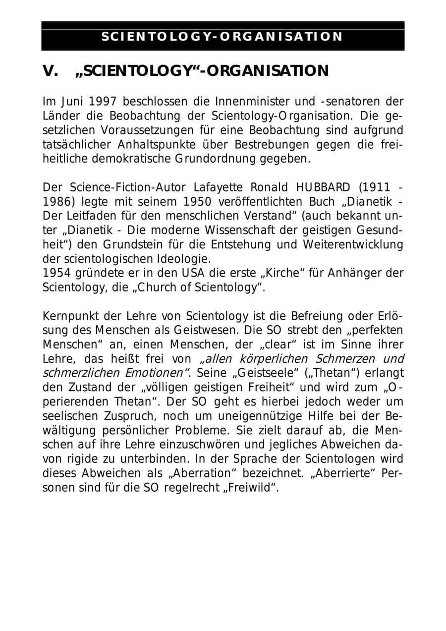 Seite 72 des Verfassungsschutzbericht 1997 Sachsen-Anhalt