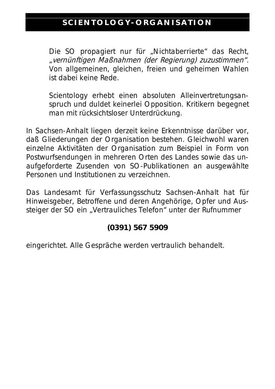 Seite 74 des Verfassungsschutzbericht 1997 Sachsen-Anhalt