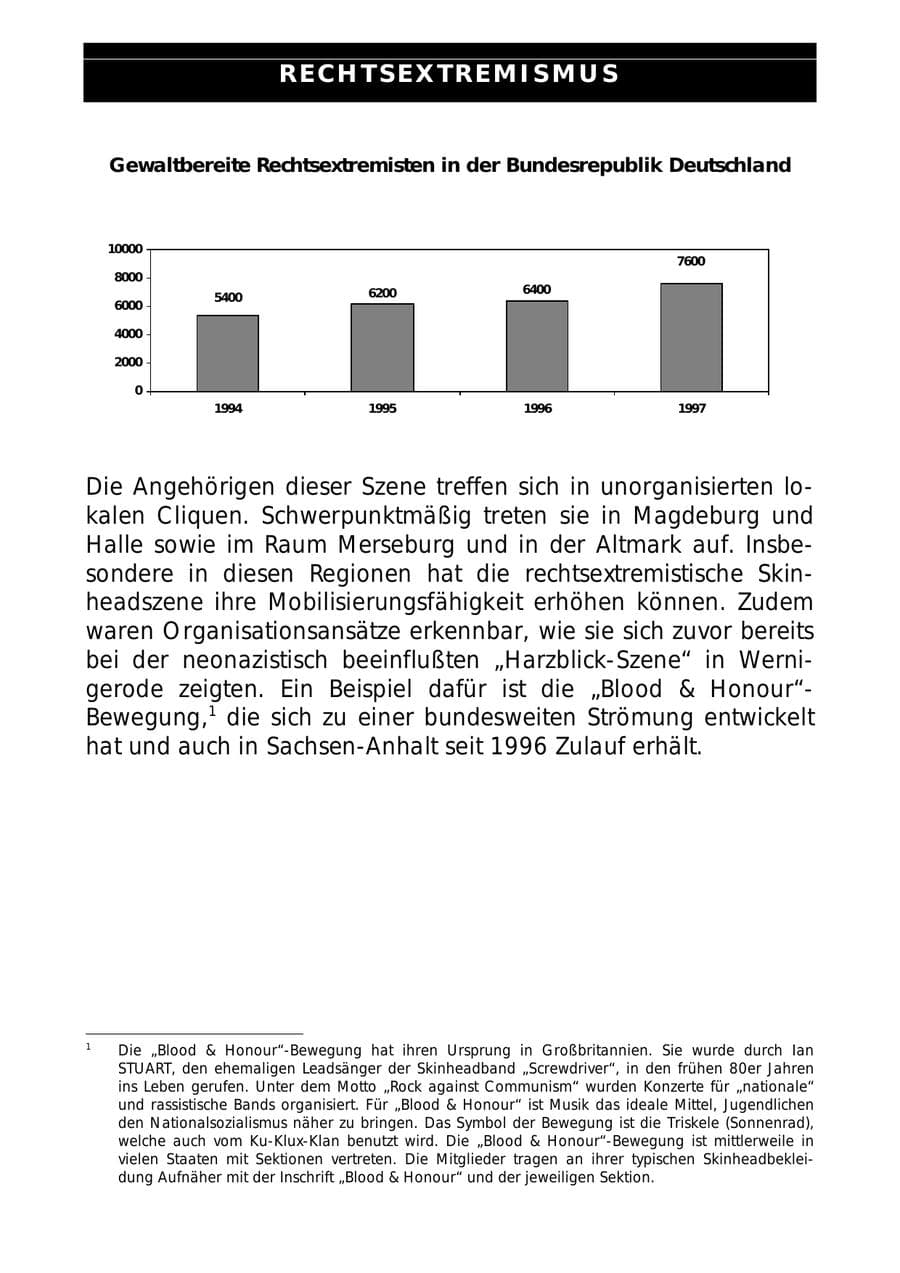 Seite 9 des Verfassungsschutzbericht 1997 Sachsen-Anhalt
