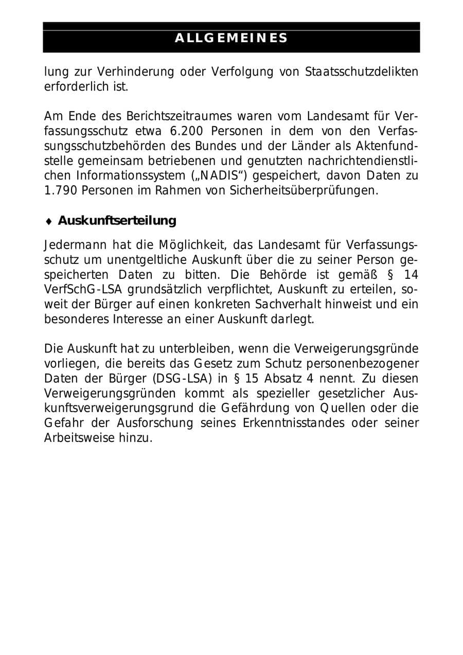Seite 85 des Verfassungsschutzbericht 1997 Sachsen-Anhalt