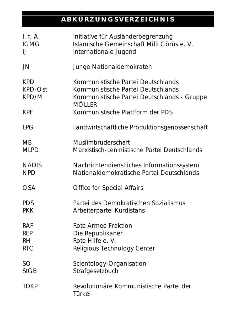 Seite 89 des Verfassungsschutzbericht 1997 Sachsen-Anhalt