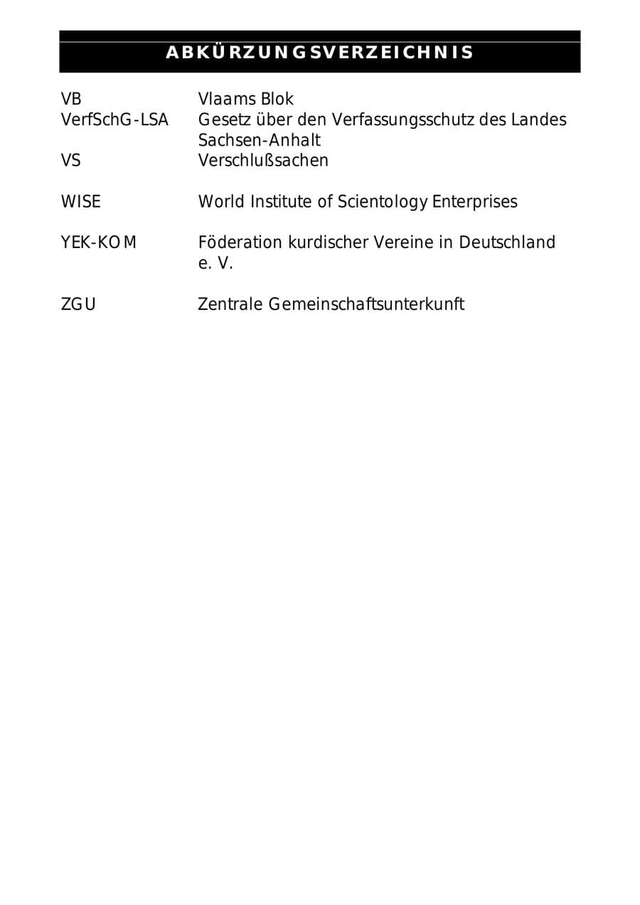 Seite 90 des Verfassungsschutzbericht 1997 Sachsen-Anhalt