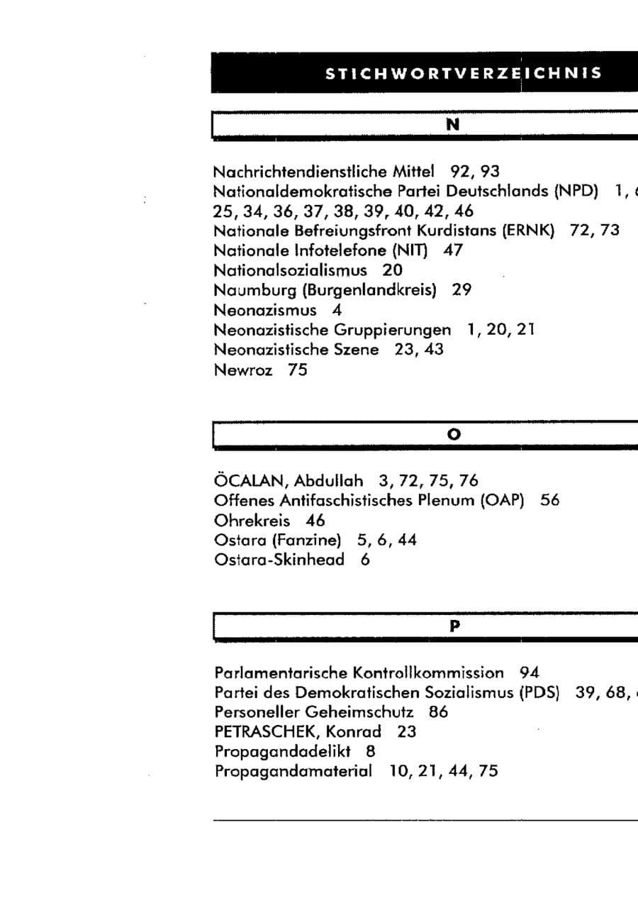 Seite 114 des Verfassungsschutzbericht 1998 Sachsen-Anhalt