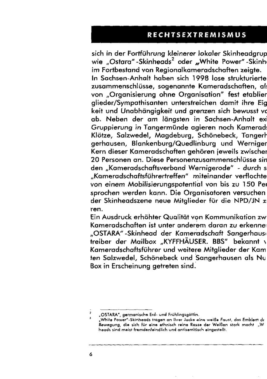 Seite 17 des Verfassungsschutzbericht 1998 Sachsen-Anhalt