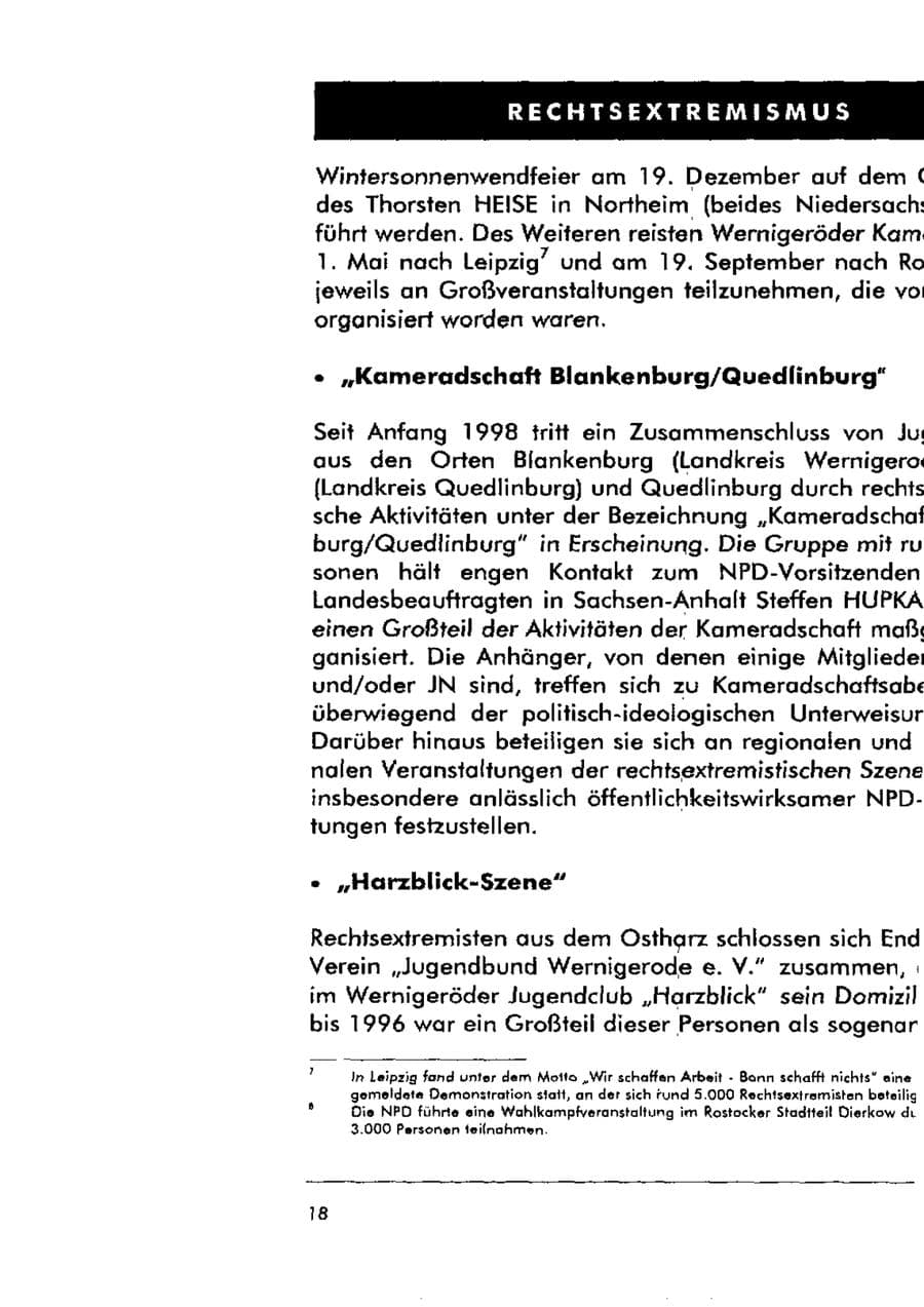 Seite 29 des Verfassungsschutzbericht 1998 Sachsen-Anhalt