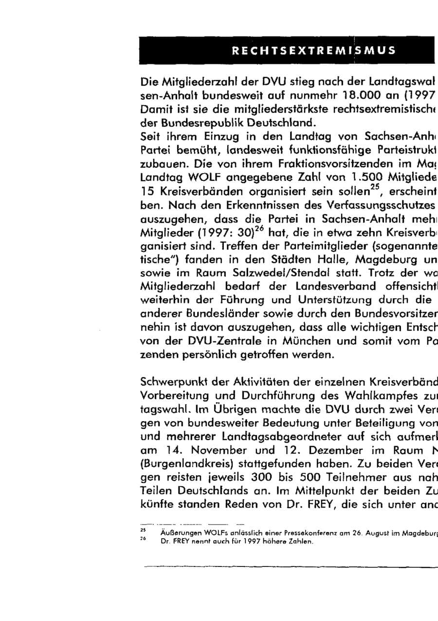 Seite 40 des Verfassungsschutzbericht 1998 Sachsen-Anhalt