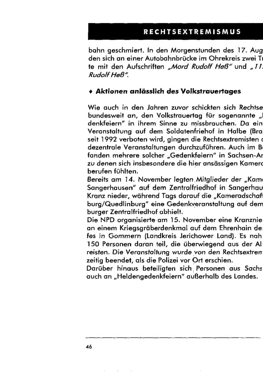 Seite 57 des Verfassungsschutzbericht 1998 Sachsen-Anhalt