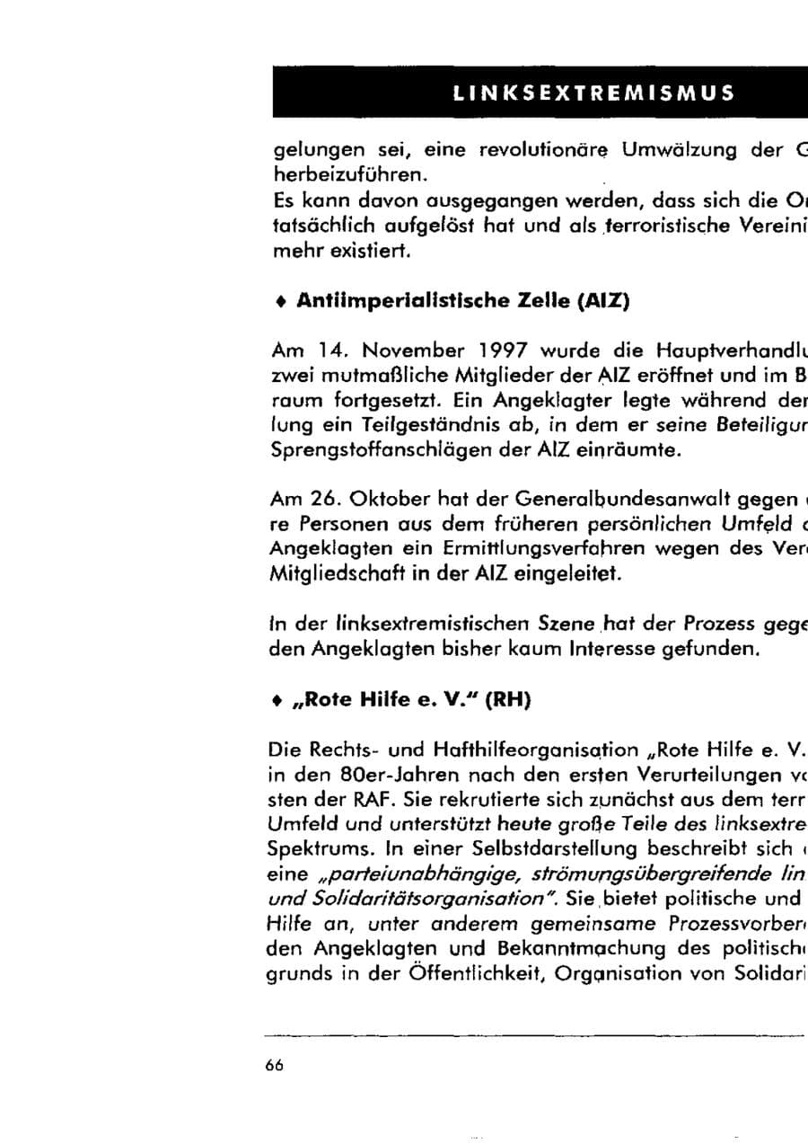 Seite 71 des Verfassungsschutzbericht 1998 Sachsen-Anhalt