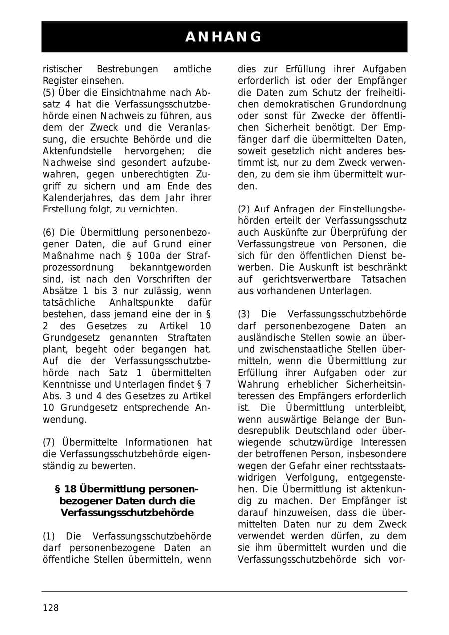 Seite 105 des Verfassungsschutzbericht 1999 Sachsen-Anhalt