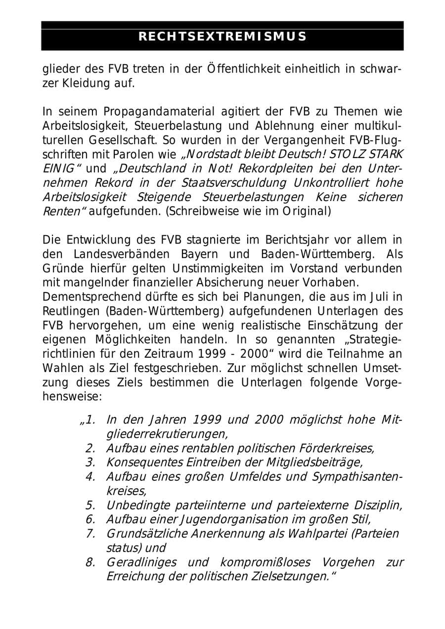 Seite 29 des Verfassungsschutzbericht 1999 Sachsen-Anhalt