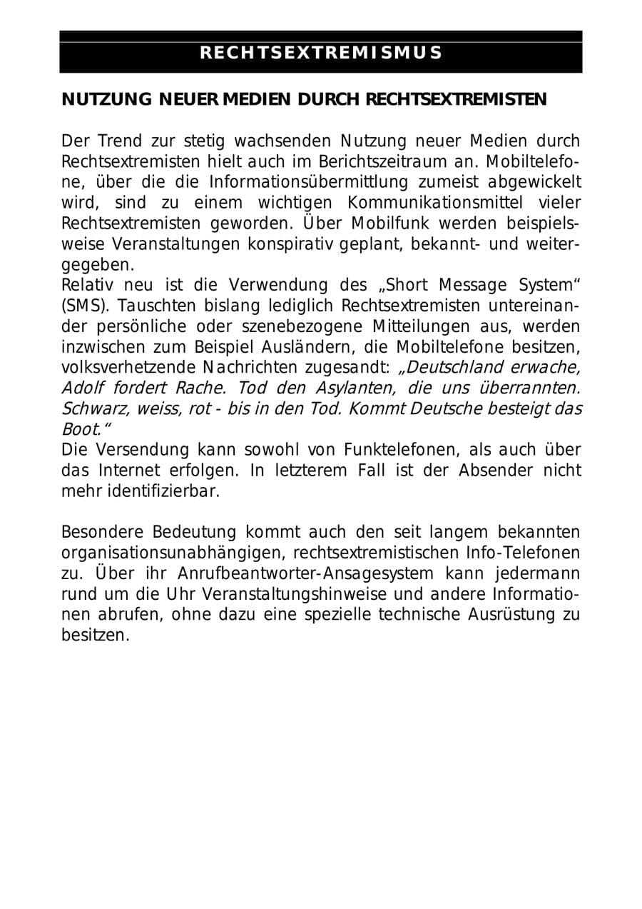 Seite 50 des Verfassungsschutzbericht 1999 Sachsen-Anhalt