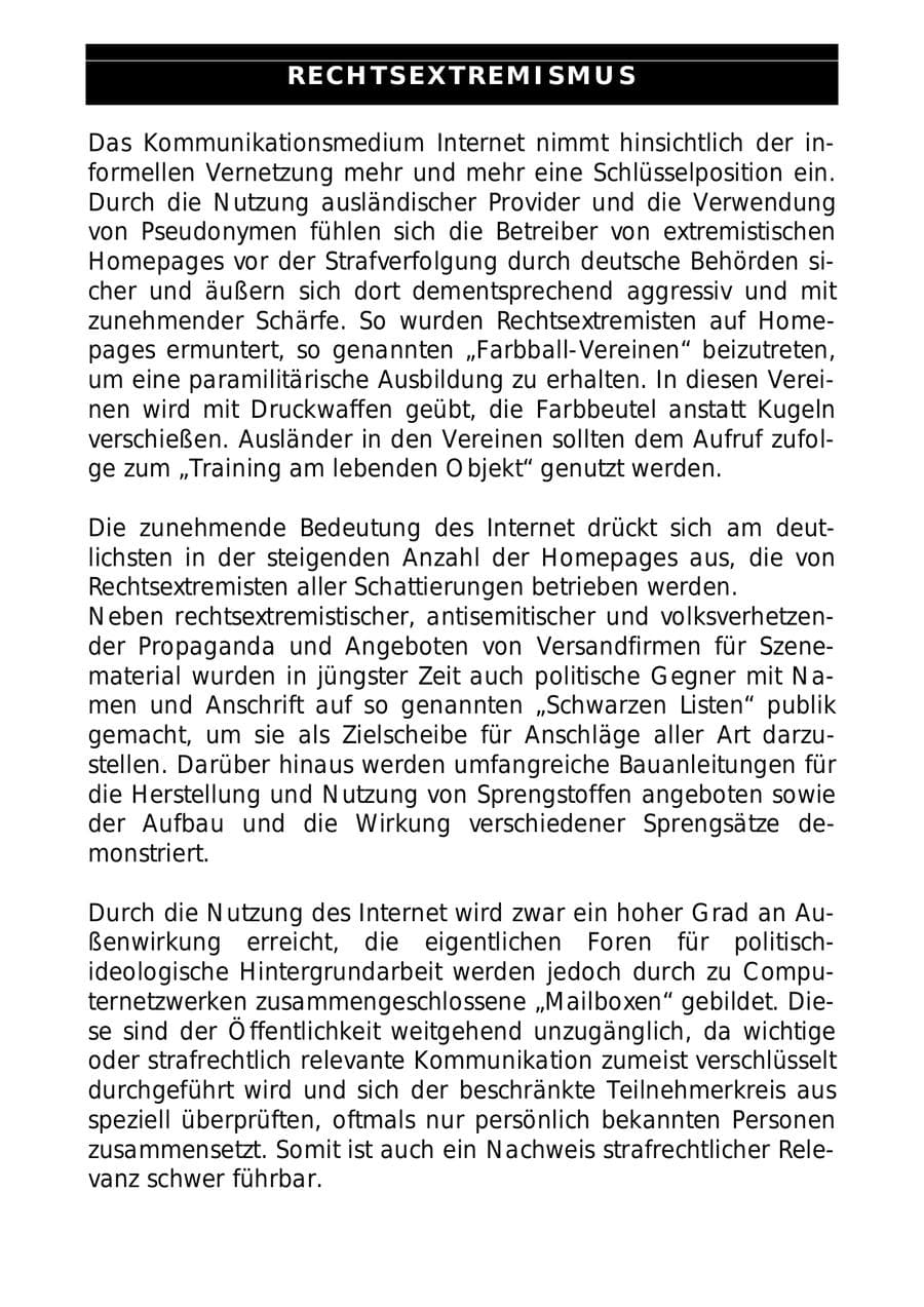 Seite 51 des Verfassungsschutzbericht 1999 Sachsen-Anhalt