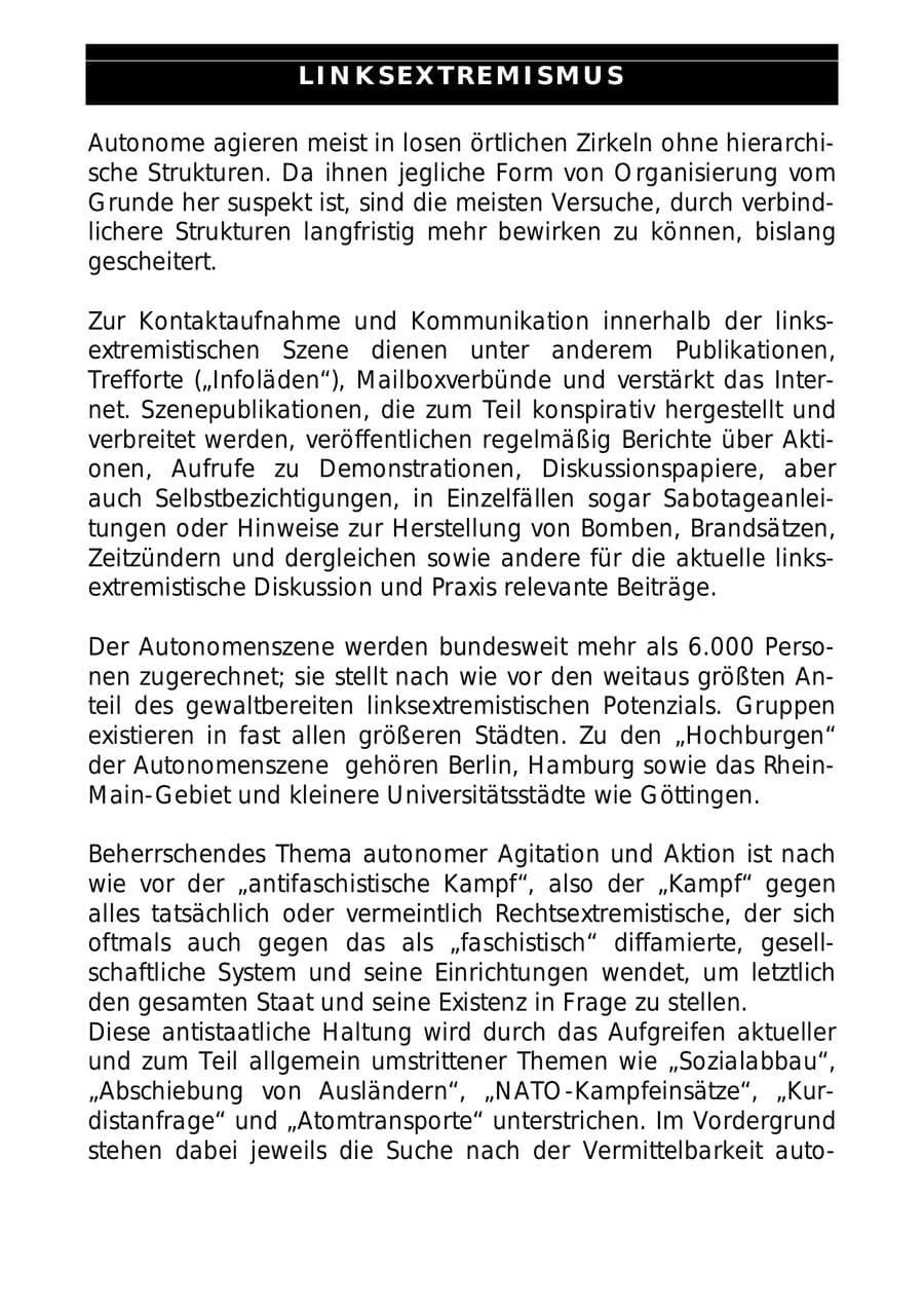 Seite 53 des Verfassungsschutzbericht 1999 Sachsen-Anhalt