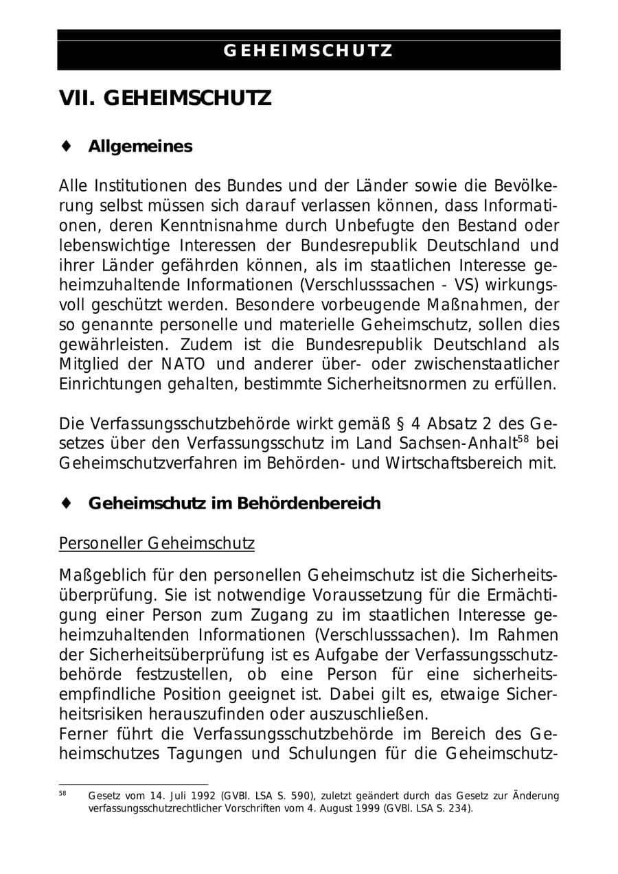 Seite 85 des Verfassungsschutzbericht 1999 Sachsen-Anhalt