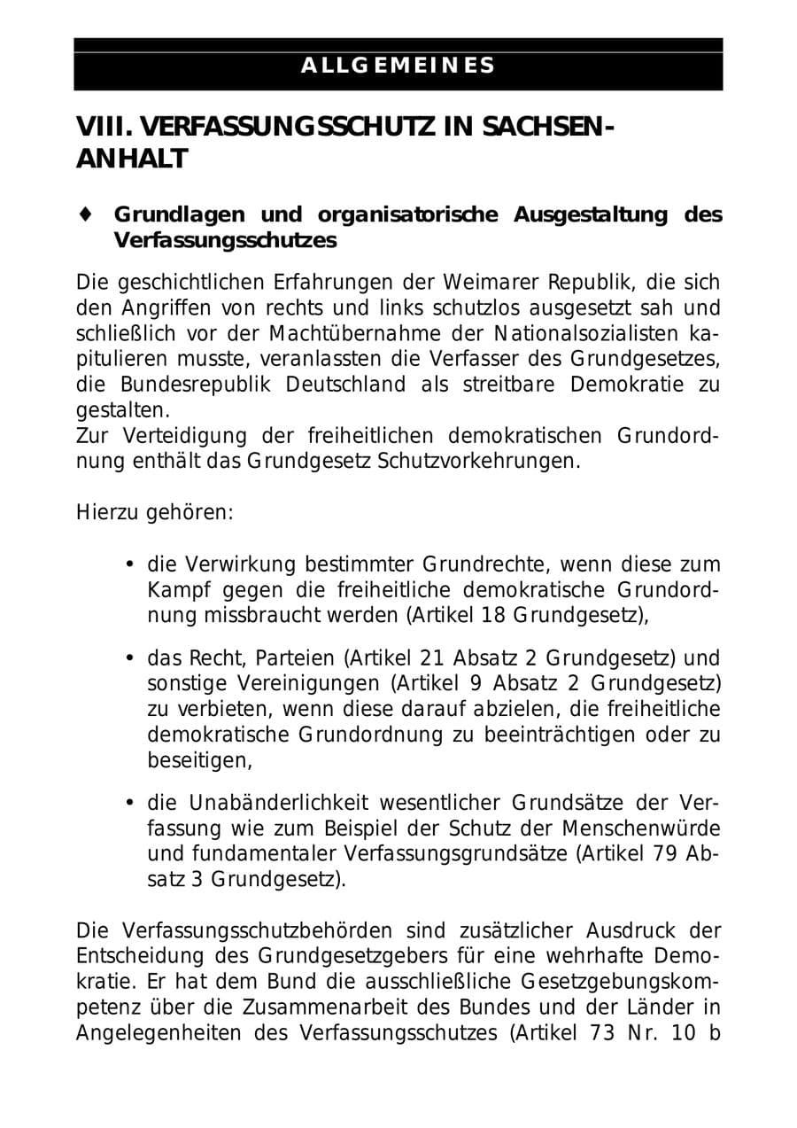 Seite 87 des Verfassungsschutzbericht 1999 Sachsen-Anhalt