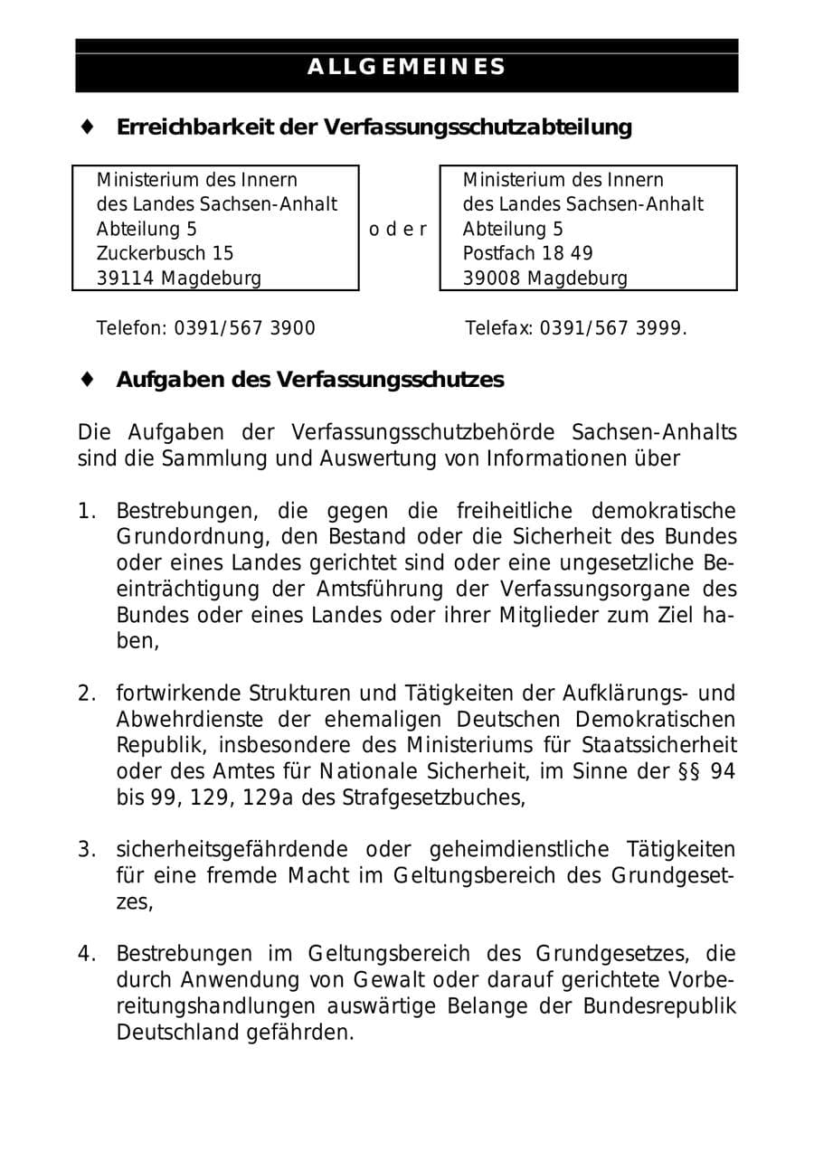 Seite 89 des Verfassungsschutzbericht 1999 Sachsen-Anhalt
