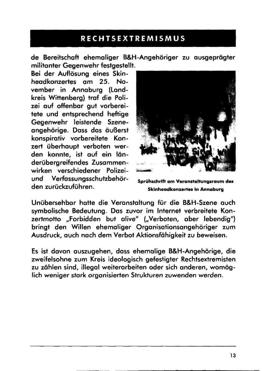 Seite 23 des Verfassungsschutzbericht 2000 Sachsen-Anhalt