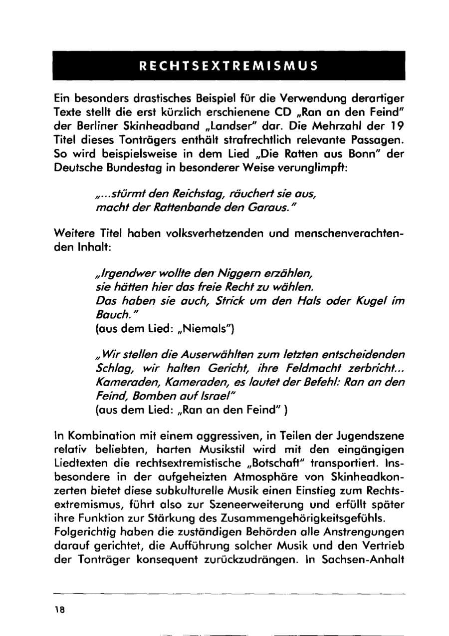 Seite 28 des Verfassungsschutzbericht 2000 Sachsen-Anhalt