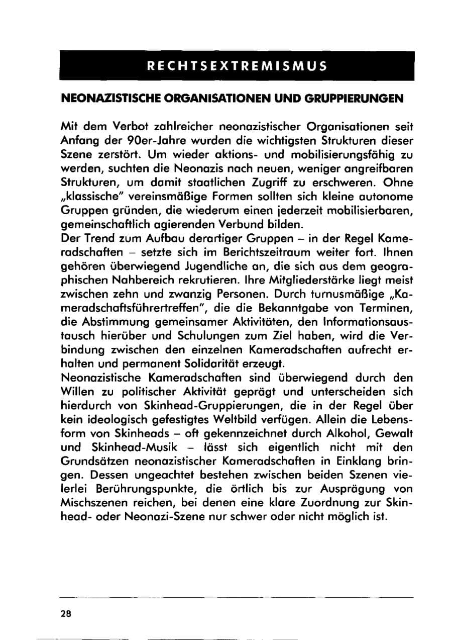 Seite 38 des Verfassungsschutzbericht 2000 Sachsen-Anhalt