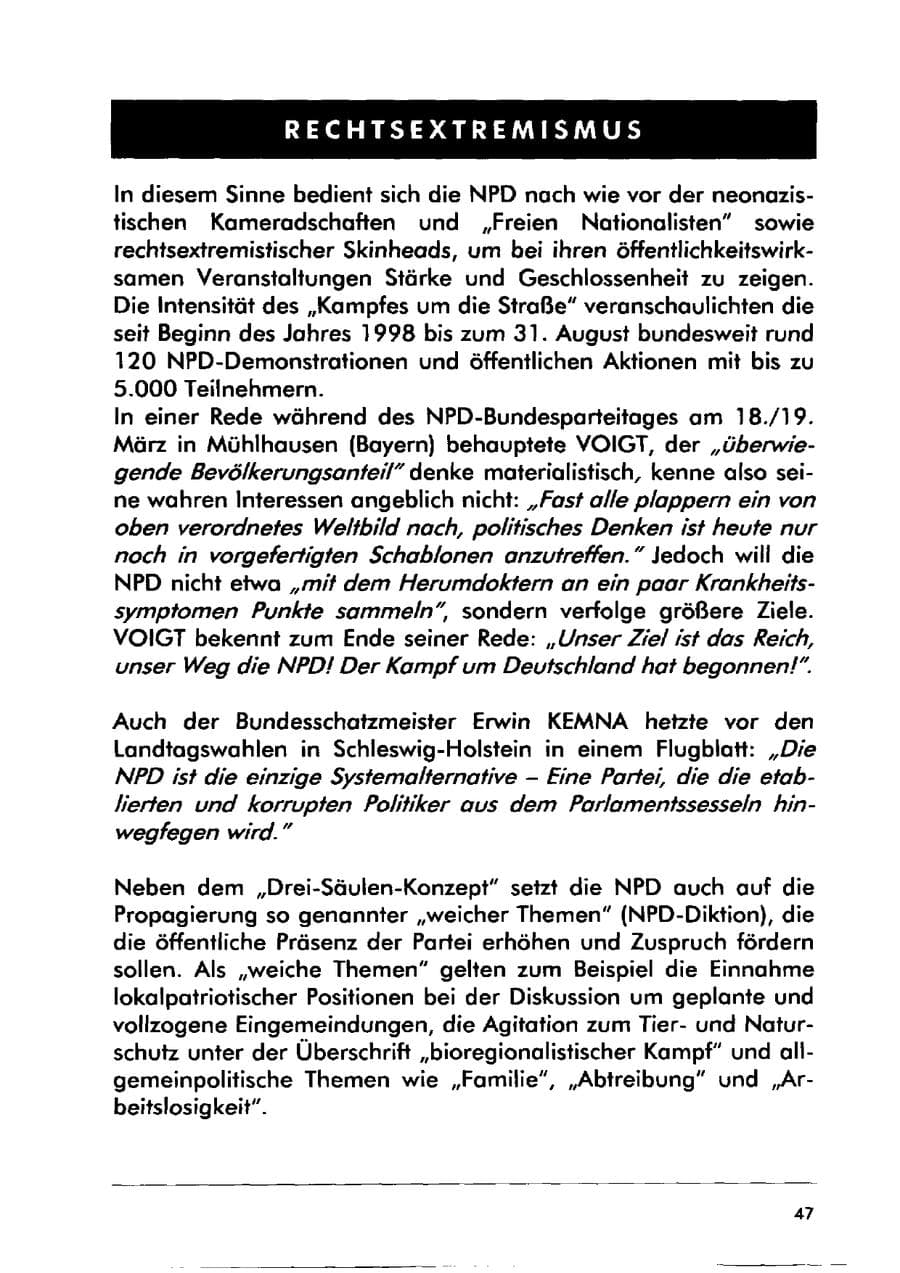 Seite 57 des Verfassungsschutzbericht 2000 Sachsen-Anhalt