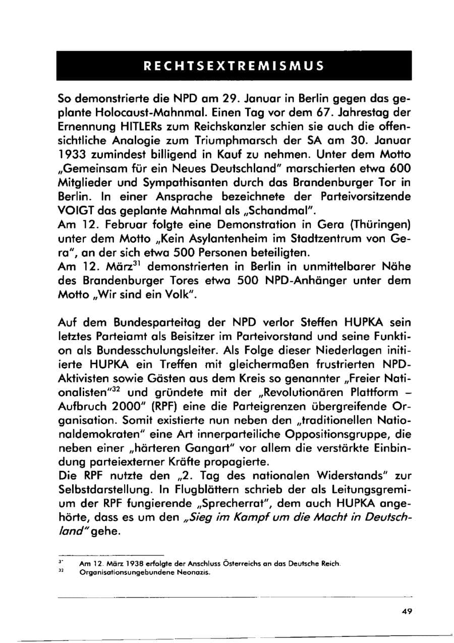 Seite 59 des Verfassungsschutzbericht 2000 Sachsen-Anhalt